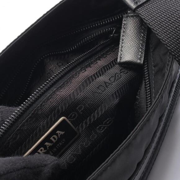 PRADA Black Leather Saffiano Shoulder Bag - Picture 7 of 7